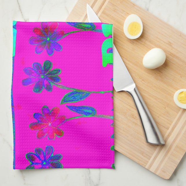 Cloudy Nice Day Better Night.png Tea Towel (Quarter Fold)