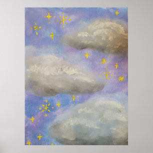 Cloudy nights poster