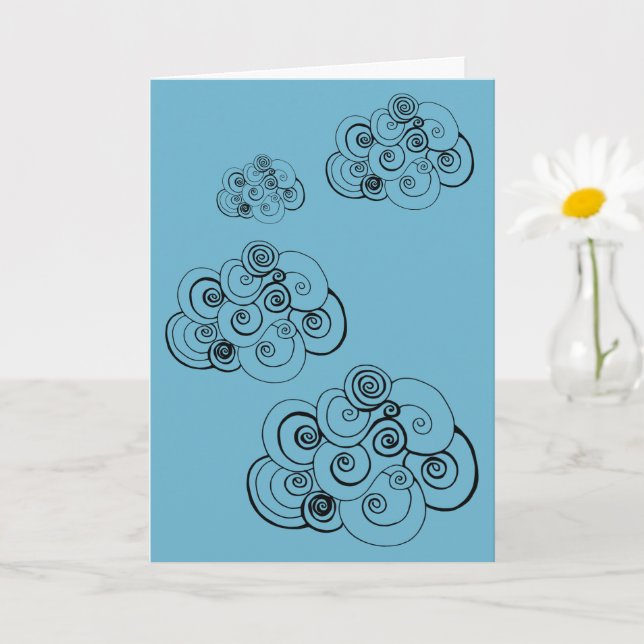 Cloudy Skies Card (Small Plant)