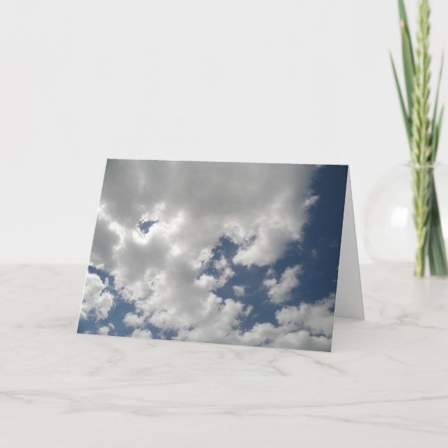 Cloudy Skies Greeting Card (Front)