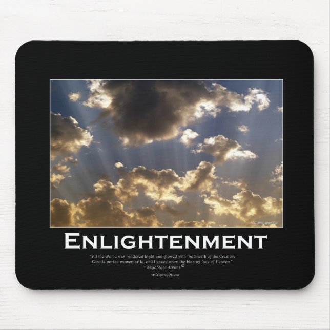 Cloudy Skies Inspirational Gifts Mouse Mat (Front)