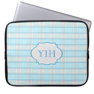 Cloudy Skies w/ Initials Laptop Sleeve