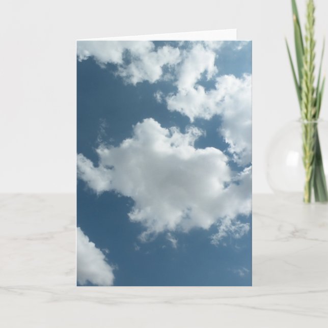 Cloudy Sky Abstract Photography Card (Front)