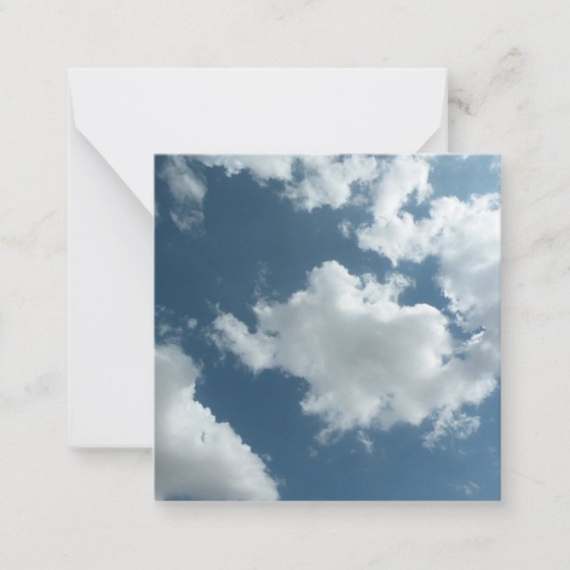 Cloudy Sky Abstract Photography Card (Front)