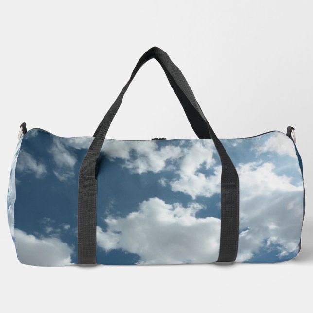 Cloudy Sky Abstract Photography Duffle Bag (Front)