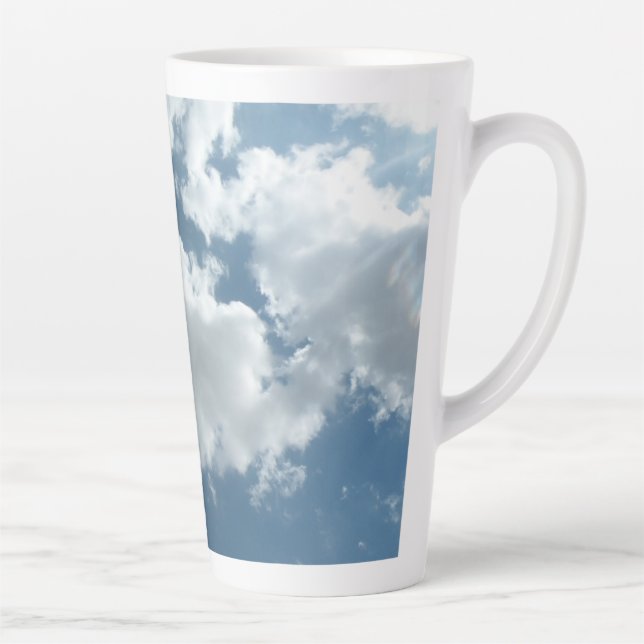 Cloudy Sky Abstract Photography Latte Mug (Right)