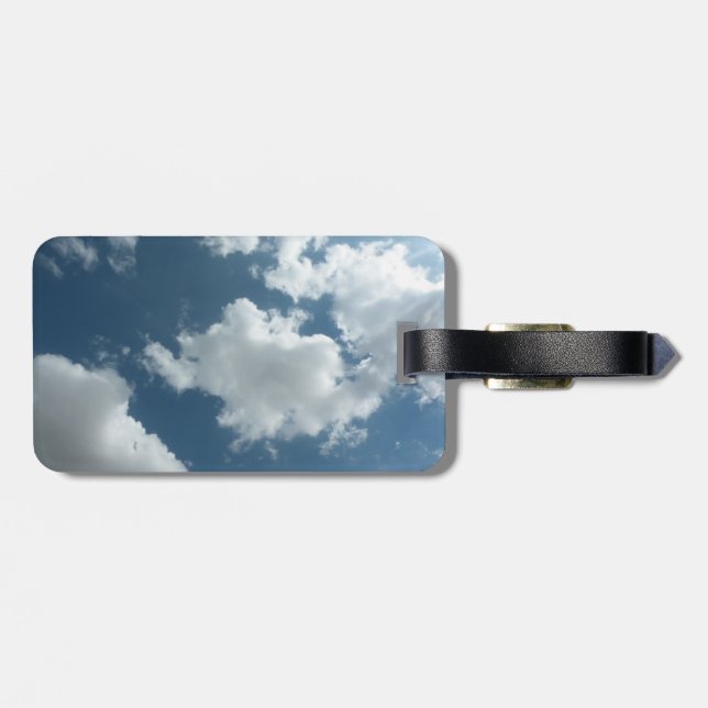 Cloudy Sky Abstract Photography Luggage Tag (Back Horizontal)