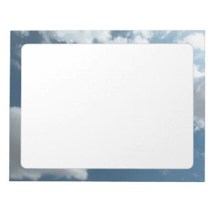 Cloudy Sky Abstract Photography Notepad