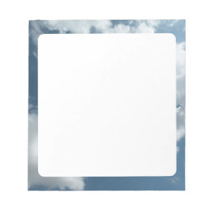 Cloudy Sky Abstract Photography Notepad