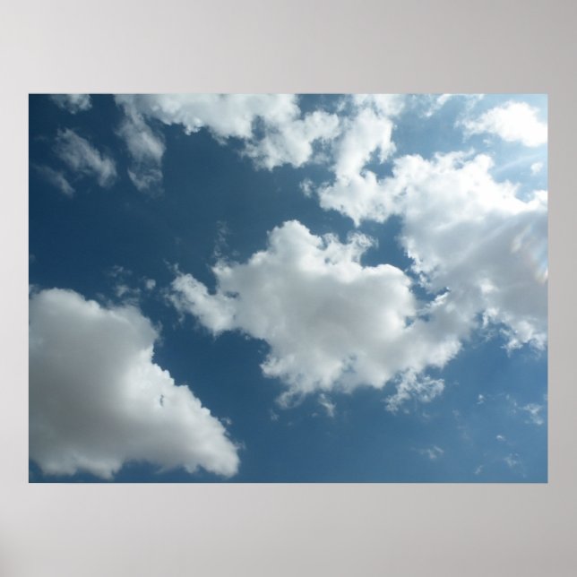 Cloudy Sky Abstract Photography Poster (Front)