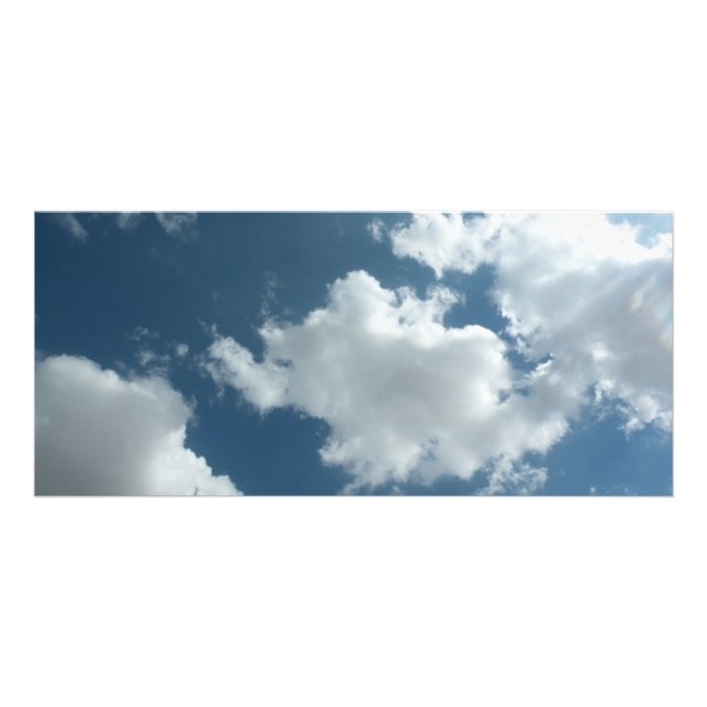 Cloudy Sky Abstract Photography Rack Card (Front)