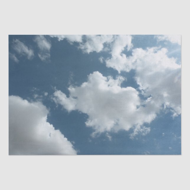 Cloudy Sky Abstract Photography Tissue Paper (Front)