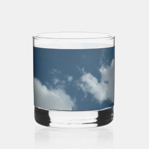 Cloudy Sky Abstract Photography Whiskey Glass