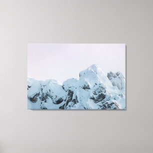 Cloudy sky mountain sunset canvas print