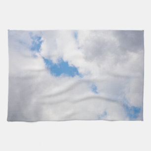 Cloudy sky tea towel