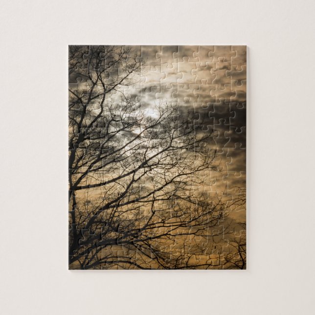 Cloudy Sun Scene Jigsaw Puzzle (Vertical)