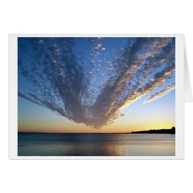 Cloudy Sunset Card (Front Horizontal)
