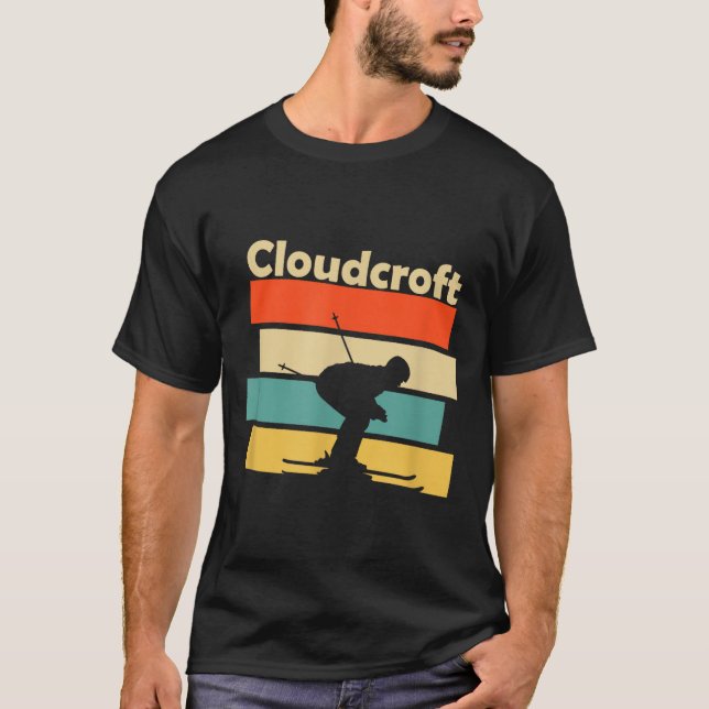 Clouroft New Mexico Retro Ski  T-Shirt (Front)