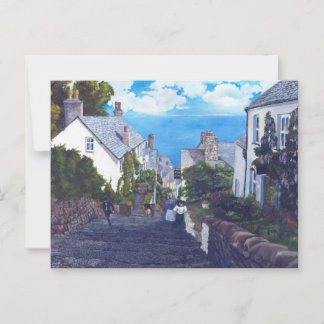 Clovelly Print Postcard