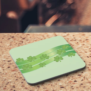 Clover And Green Stripes Coaster