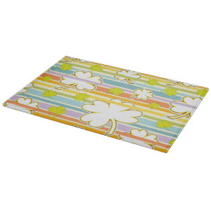 Clover And Rainbow Cutting Board