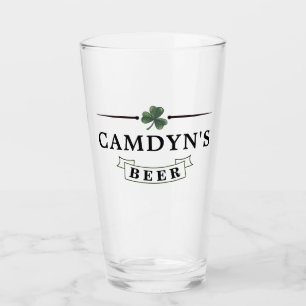 Clover Beer Banner Glass