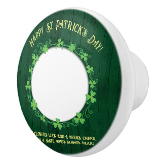 Clover & Beer Companionship Ceramic Knob