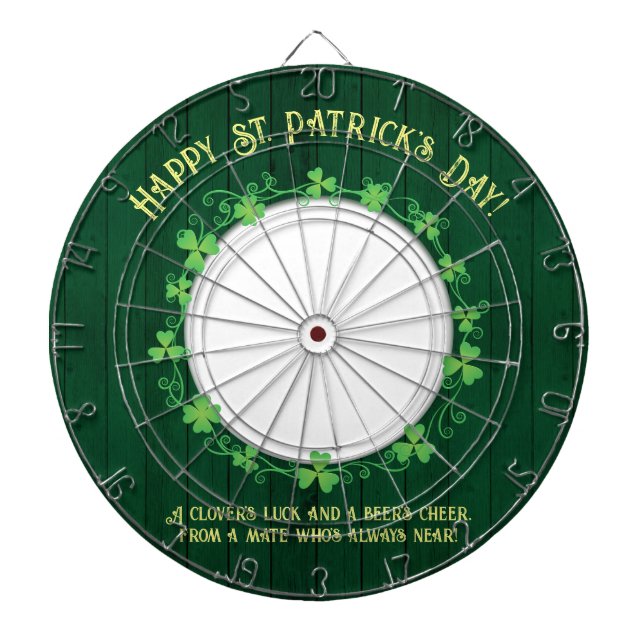 Clover & Beer Companionship Dartboard (Front)