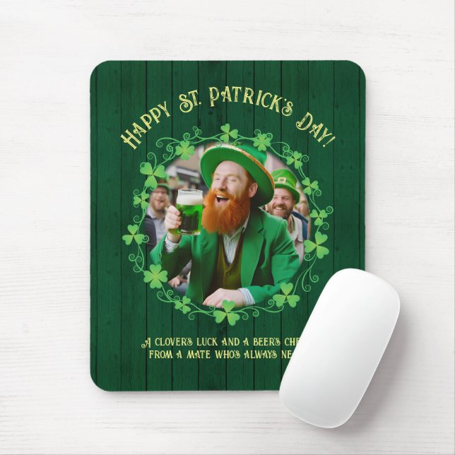 Clover & Beer Companionship Mouse Mat (With Mouse)