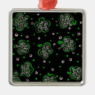 Clover Black Metal Tree Decoration