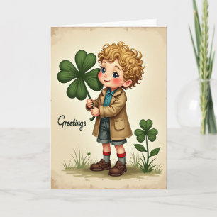 Clover Boy Vintage Style Card