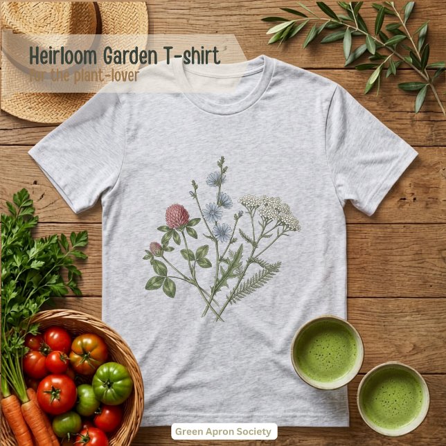 Clover Chicory Wildflower Botanical  Tri-Blend Shirt (Creator Uploaded)