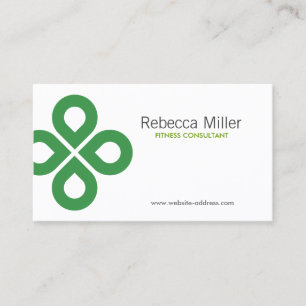 CLOVER DESIGN in GREEN Business Card