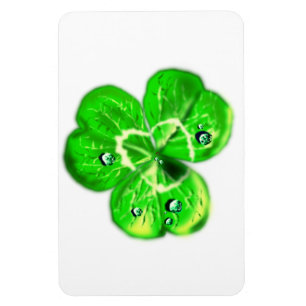 Clover Dew Drops Magnet