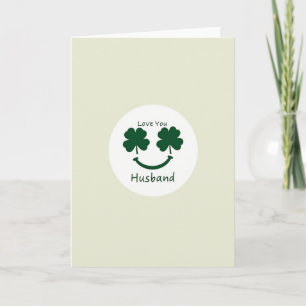 Clover Eyes Husband Love You Card