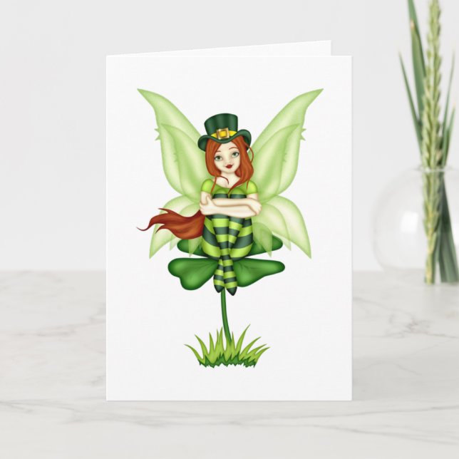 Clover Fairy Holiday Card (Front)