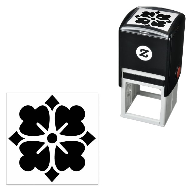 Clover Flower  Self-inking Stamp (In Situ)