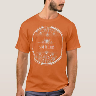 Clover flowers with save the bees T-Shirt