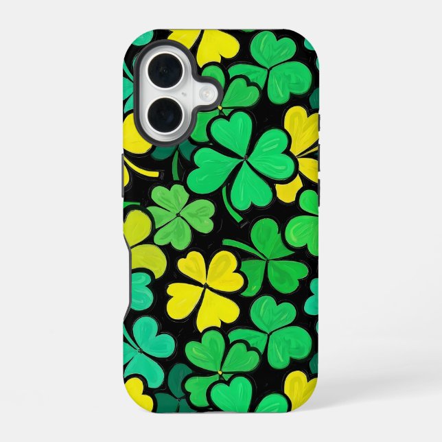 Clover Garden Mugs iPhone 16 Case (Back)