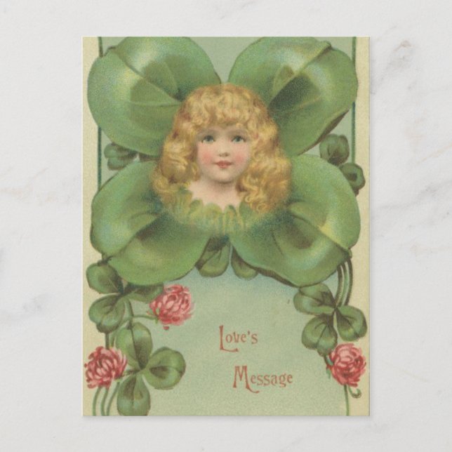 Clover Girl Love's Message Postcard (Front)