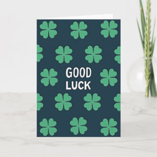 Clover Good Luck Pattern Card