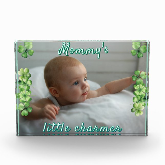 Clover Green Mummy's Little Charmer Gift Box Photo Block (Front)