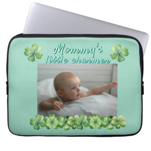 Clover Green Mummy's Little Charmer Laptop Sleeve
