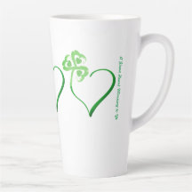Clover Heart Latte Mug