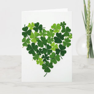 Clover Heart Pattern Love Card