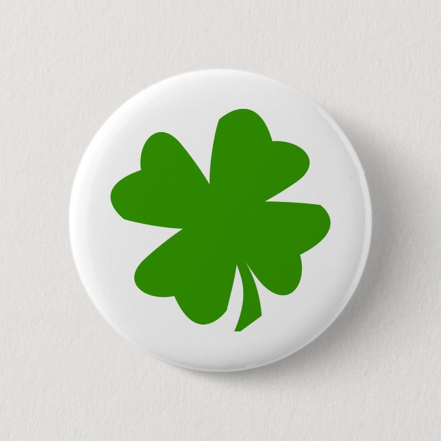 Clover image 6 cm round badge (Front)