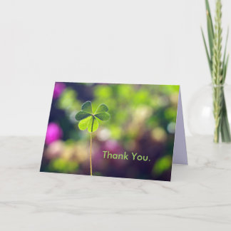 Clover in Green & Purple Garden | Greeting Card