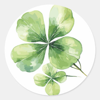 Clover leaf classic round sticker