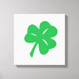 Clover Leaf Wrapped Canvas