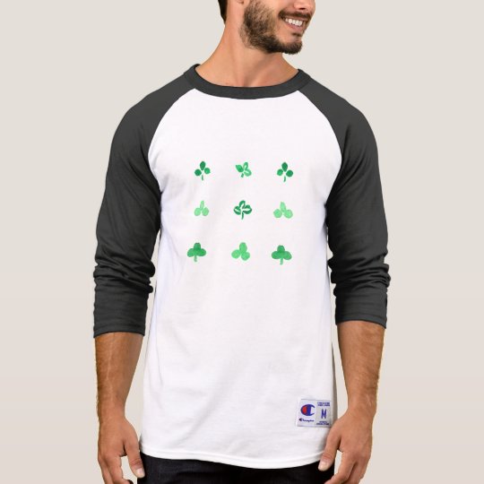 Clover Leaves Men's Sports Raglan T-Shirt